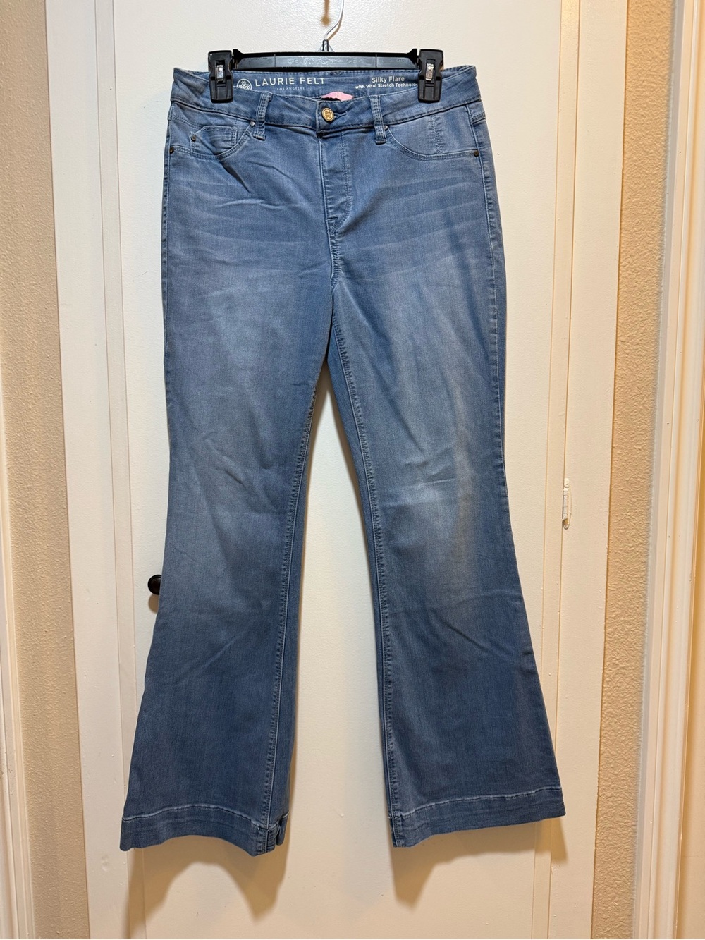 Laurie Felt Medium Blue Flared Jeans